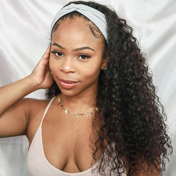 Curly Headband Wig